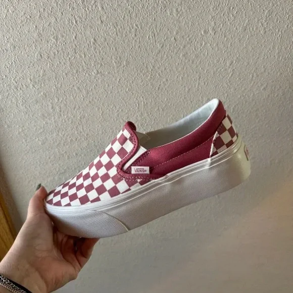 Vans womens classic checkboard slip on platform 34mm height, NWB - Picture 8 of 8